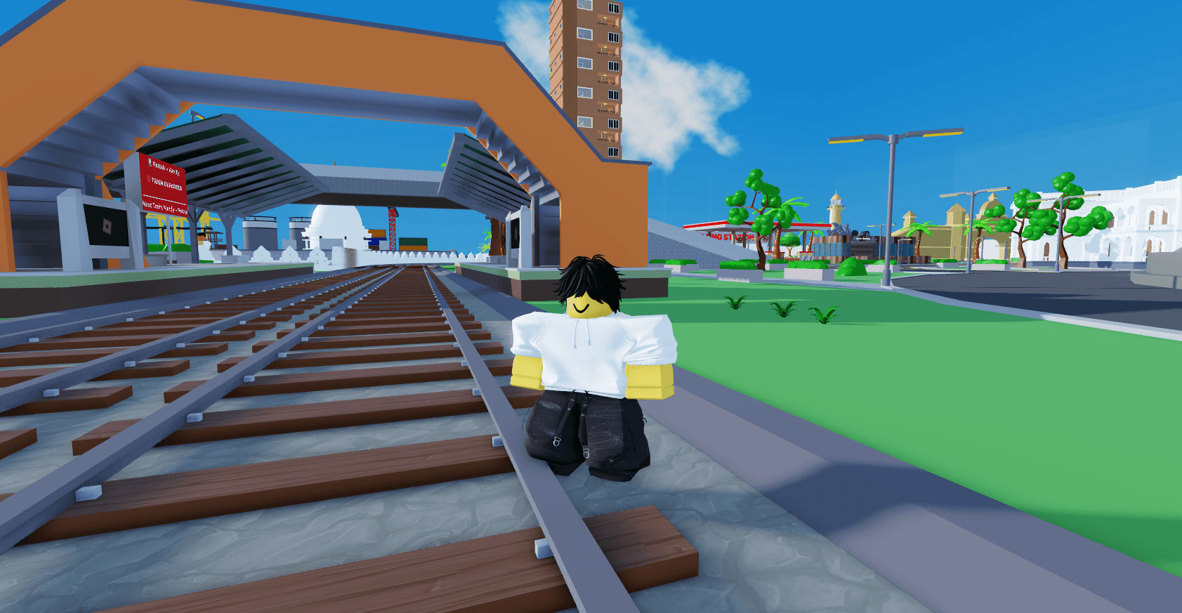 Discover Ceylon in-game screenshot – train station